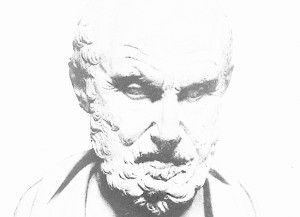 M0000770 Hippocrates Credit: Wellcome Library, London. Wellcome Images images@wellcome.ac.uk http://wellcomeimages.org - Half-tone Published:  -  Copyrighted work available under Creative Commons Attribution only licence CC BY 4.0 http://creativecommons.org/licenses/by/4.0/
